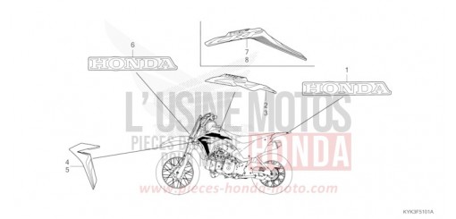 STREIFEN/MARKE (CRF110FK/L/M/N) CRF110FN de 2022